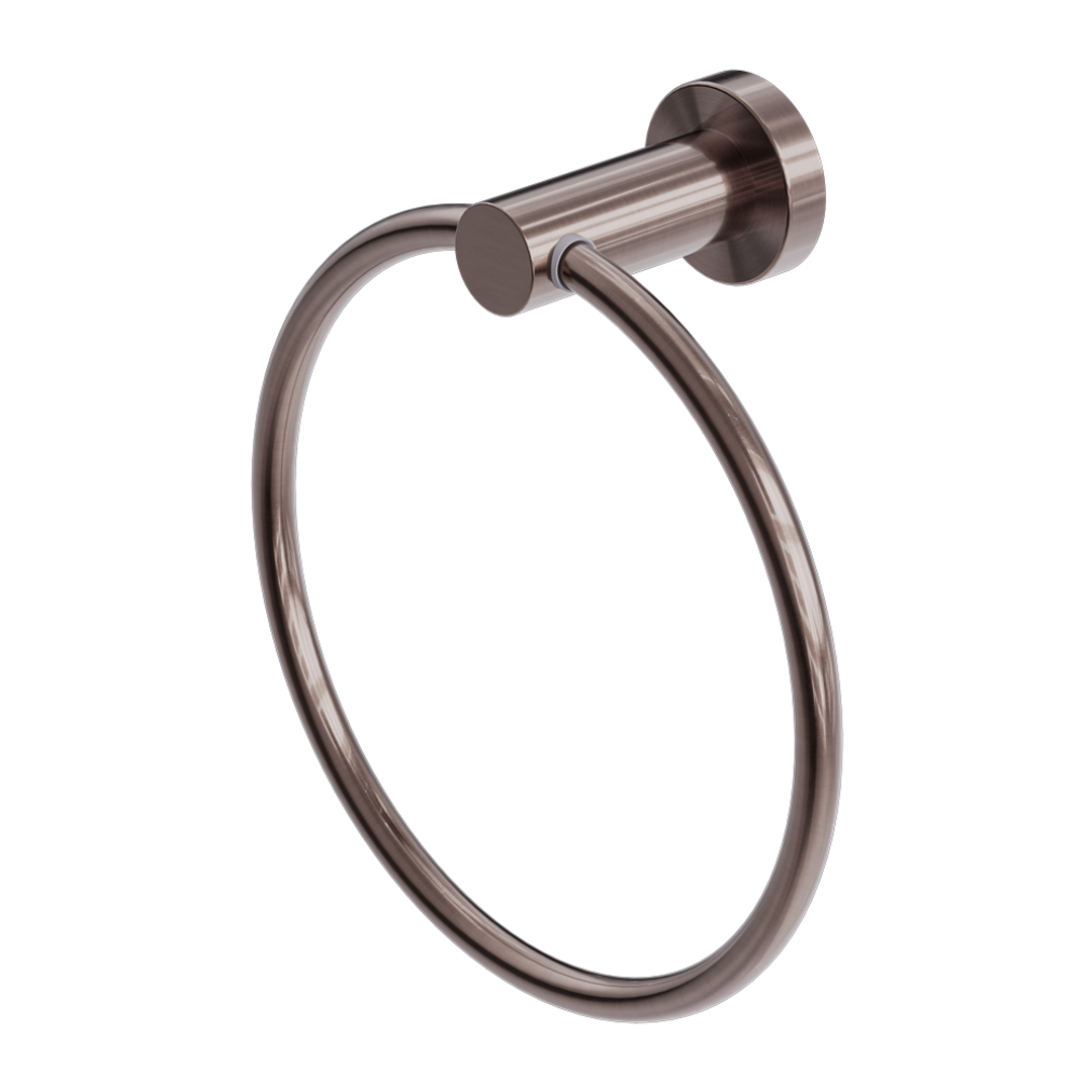 Nero Mecca Hand Towel Ring Brushed Bronze