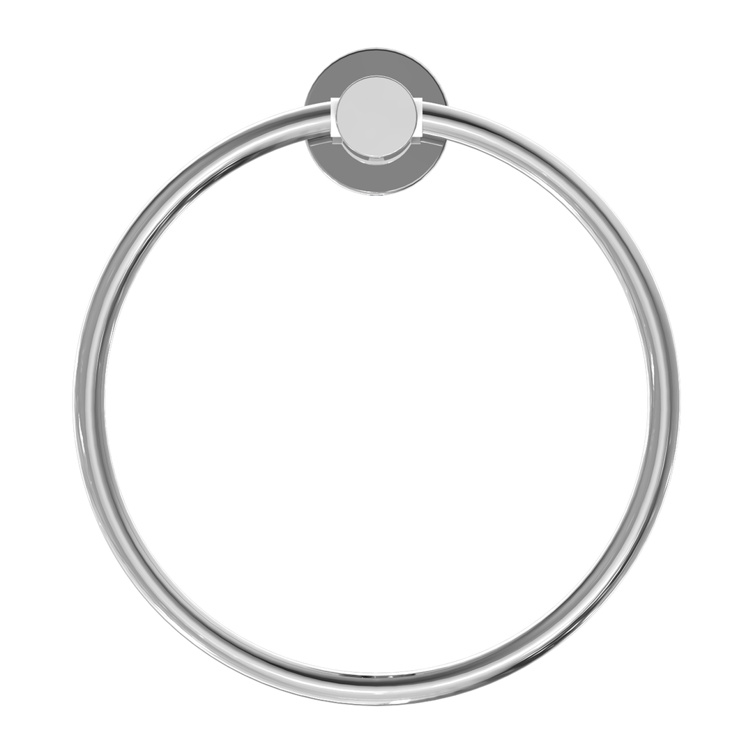 Nero Mecca Towel Ring Round Chrome