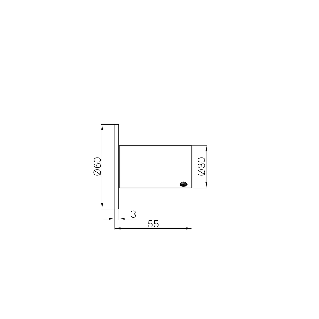 Nero Mecca Robe Hook II Brushed Nickel