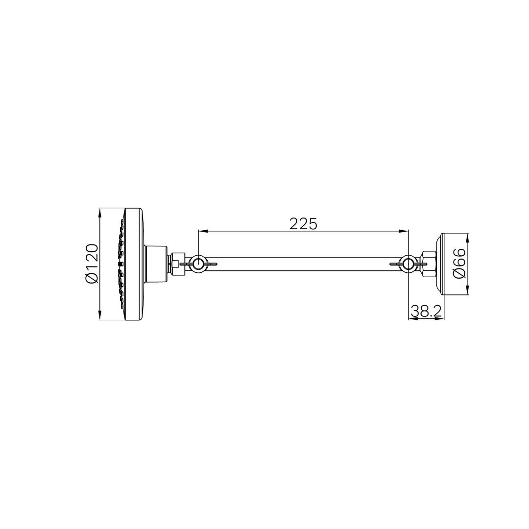 Nero X Plus All Direction Shower Head Matt Black