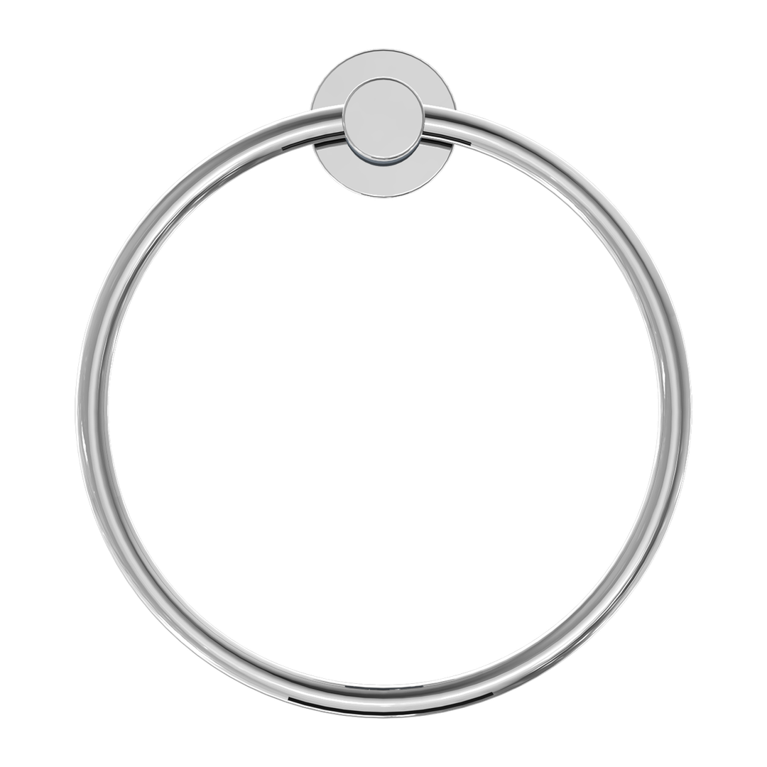 Nero Classic Hand Towel Ring Chrome