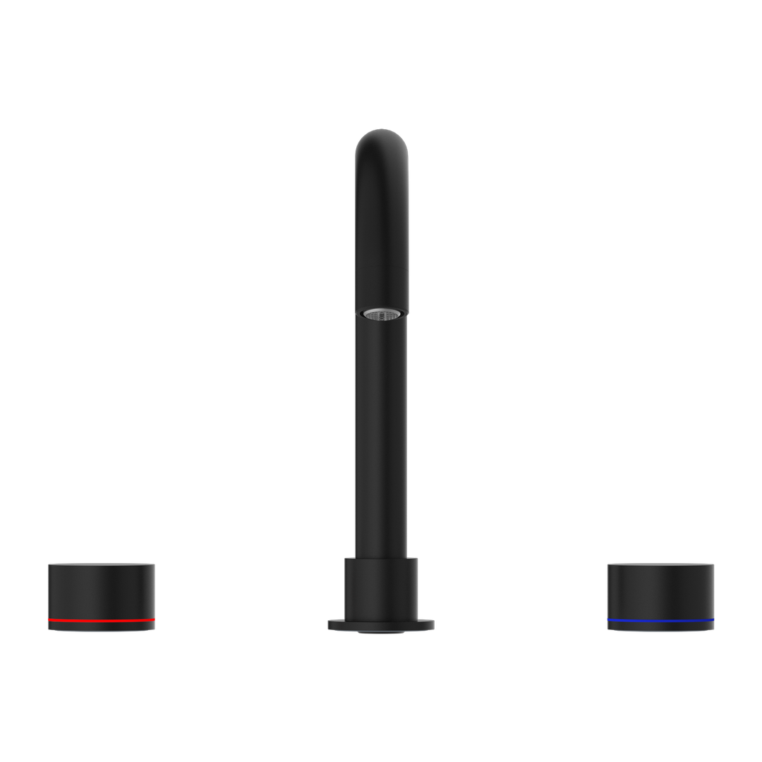 Nero Kara 3 Piece Basin Set - Matt Black