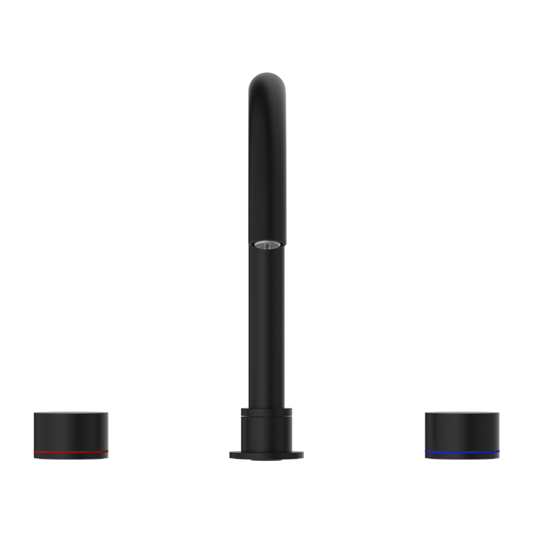 Nero Kara 3 Piece Bath Set - Matt Black