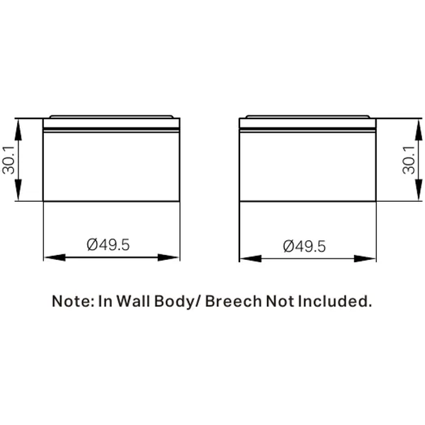 Nero Kara Wall Top Assemblies Brushed Bronze