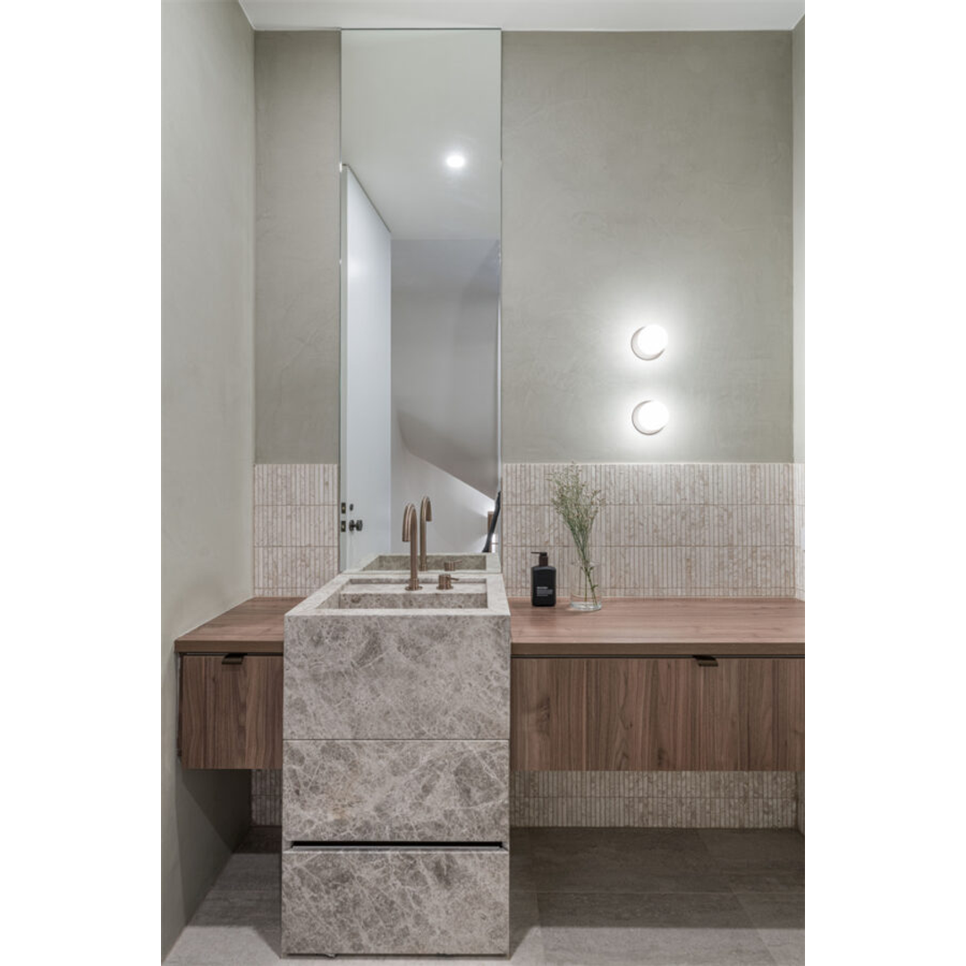 Nero Mecca Hob Basin Mixer Round Swivel Spout - Brushed Bronze