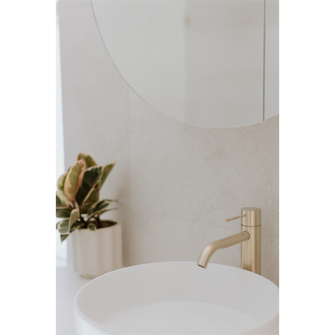 Nero Mecca Mid Tall Basin Mixer - Brushed Gold