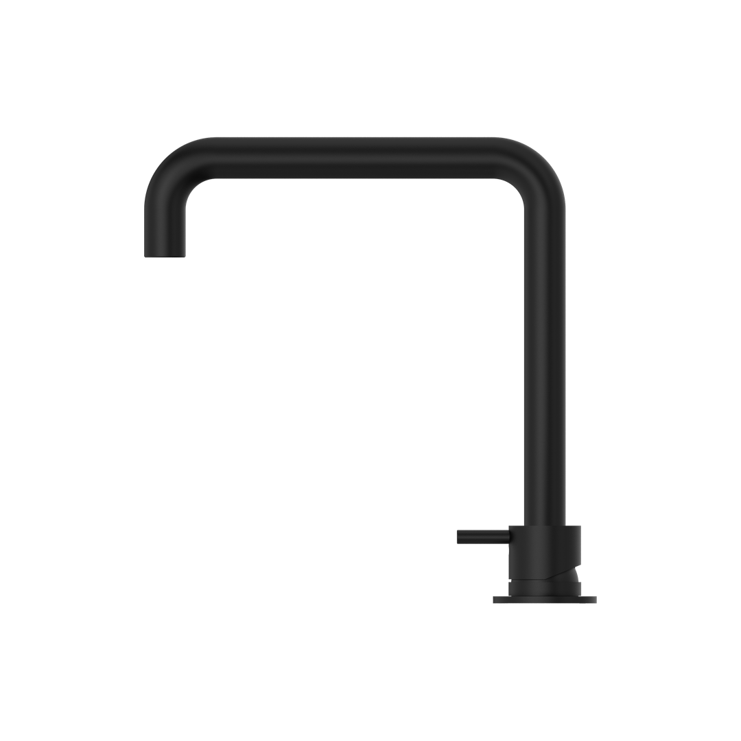 Nero Mecca Hob Basin Mixer Square Spout Matt Black