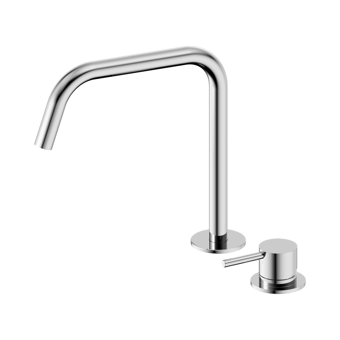 Nero Mecca Hob Bath/Kitchen Mixer Set Edge Spout Ii Chrome
