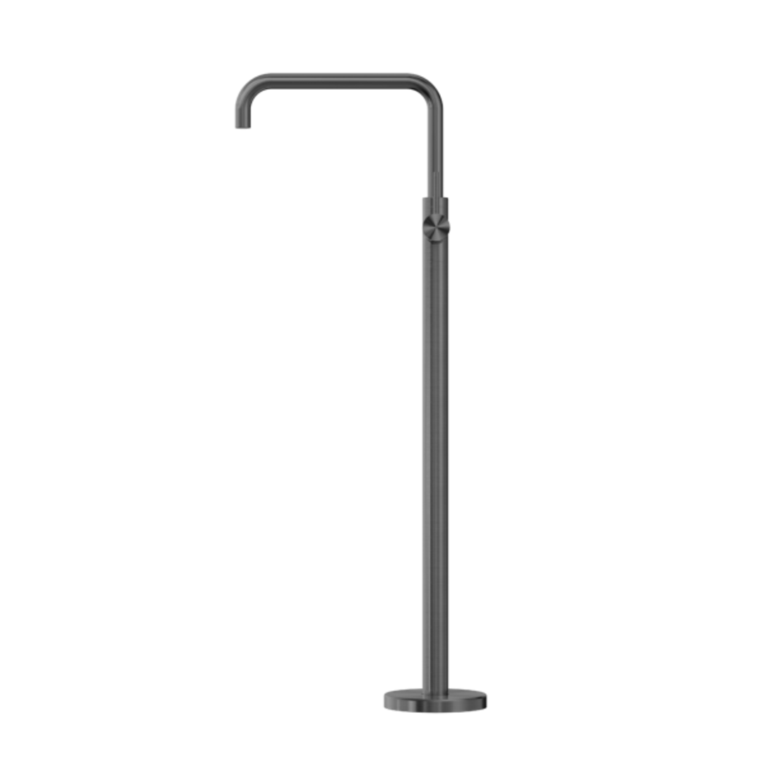 Nero Mecca Freestanding Bath Mixer Square Shape - Gunmetal