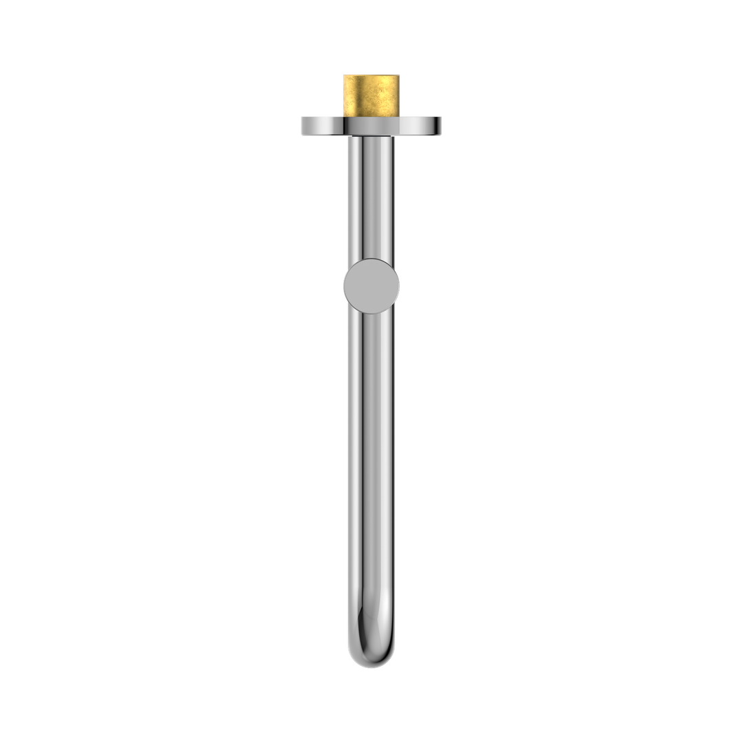 Nero Mecca Wall Mounted Swivel Basin/Bath Spout Only 225mm Chrome