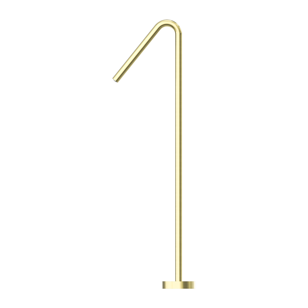 Mecca Bianca Floor Standing Bath Spout Brushed Gold