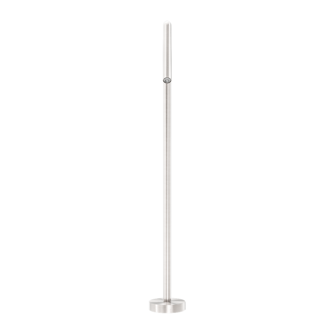 Nero Bianca Floor Standing Bath Spout Brushed Nickel