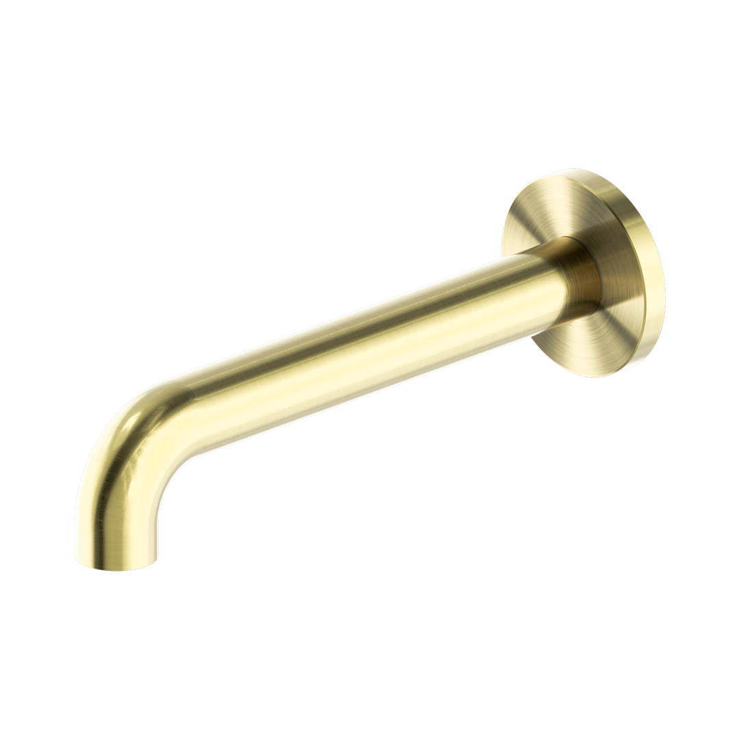 Nero Mecca Basin/Bath Spout Only 185Mm Brushed Gold