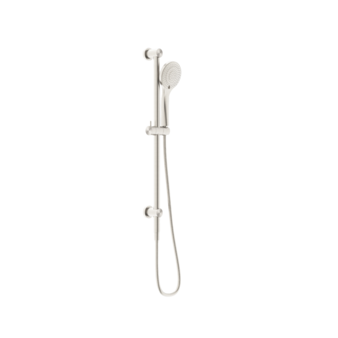 Nero Mecca Shower Rail With Air Shower - Brushed Nickel