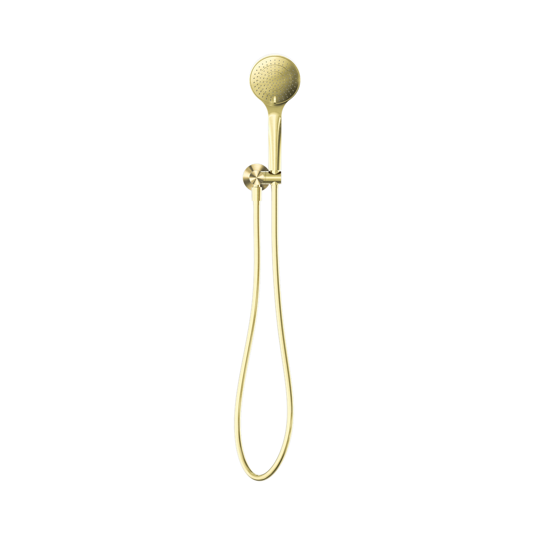 Nero Mecca Shower On Bracket With Air Shower Brushed Gold Nr221905Bg