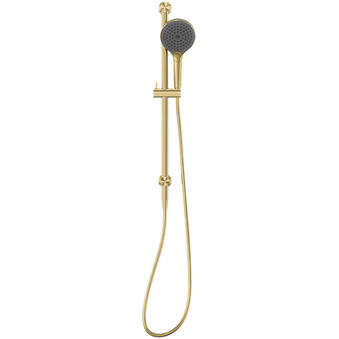 Nero Mecca Shower Rail With Air Shower Ii Brushed Gold Nr221905Gbg