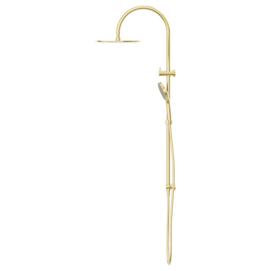 Nero Mecca Twin Shower With Air Shower Ii Brushed Gold Nr221905Hbg