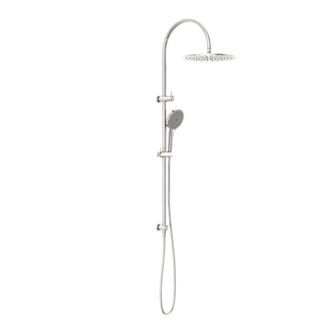 NERO MECCA TWIN SHOWER WITH AIR SHOWER II BRUSHED NICKEL NR221905HBN
