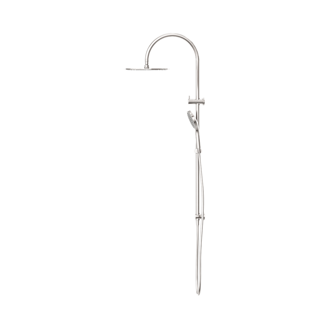 Nero Mecca Twin Shower With Air Shower Ii Brushed Nickel Nr221905Hbn