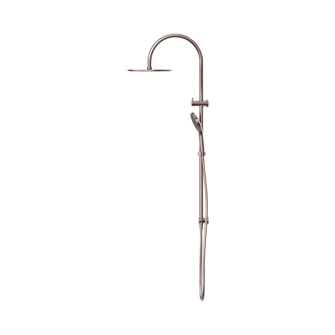 Nero Mecca Twin Shower With Air Shower Ii Brushed Bronze Nr221905Hbz