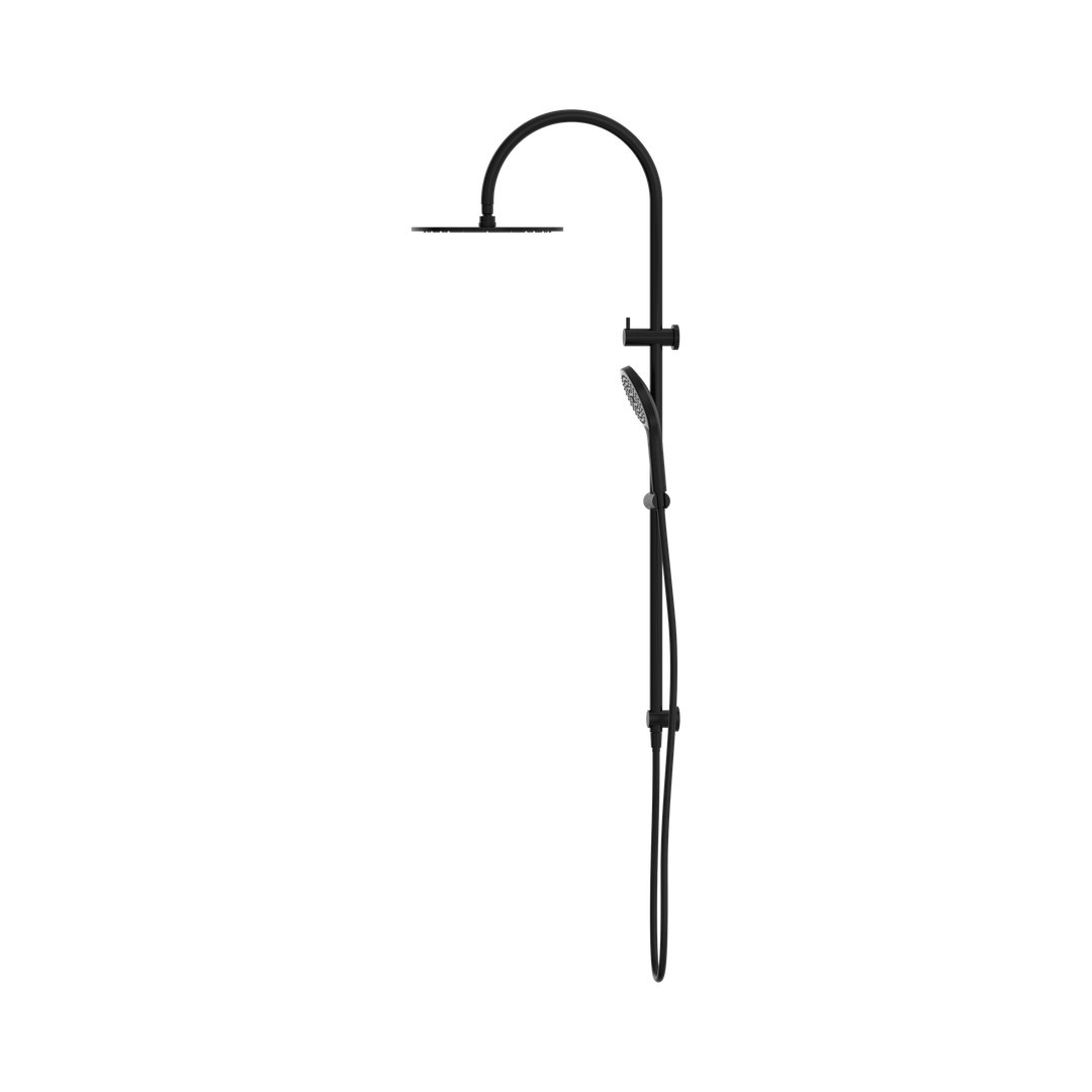 Nero Mecca Twin Shower With Air Shower Ii Matte Black Nr221905Hmb