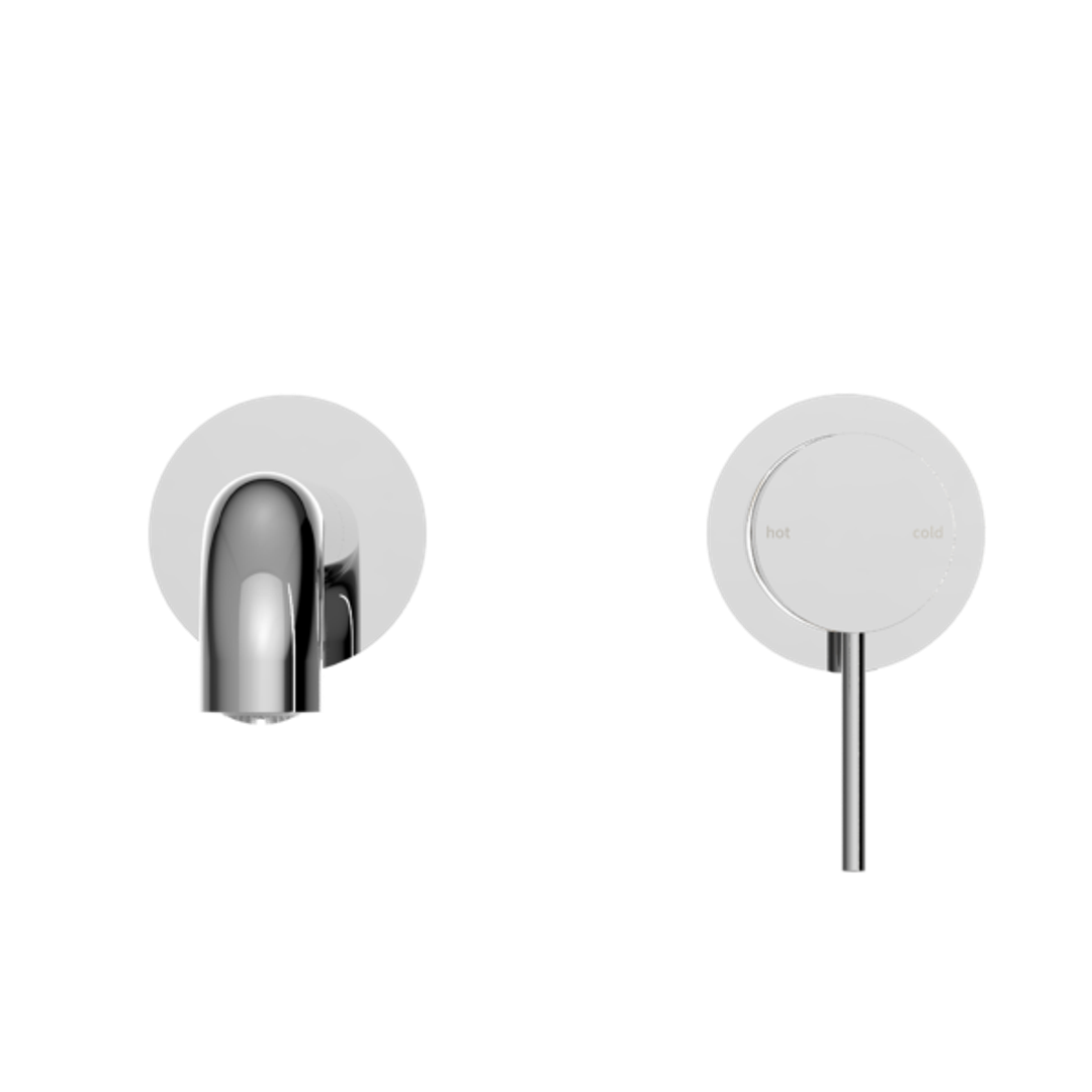 Nero Mecca Wall Basin Mixer Sep Bp 180mm Spout Chrome