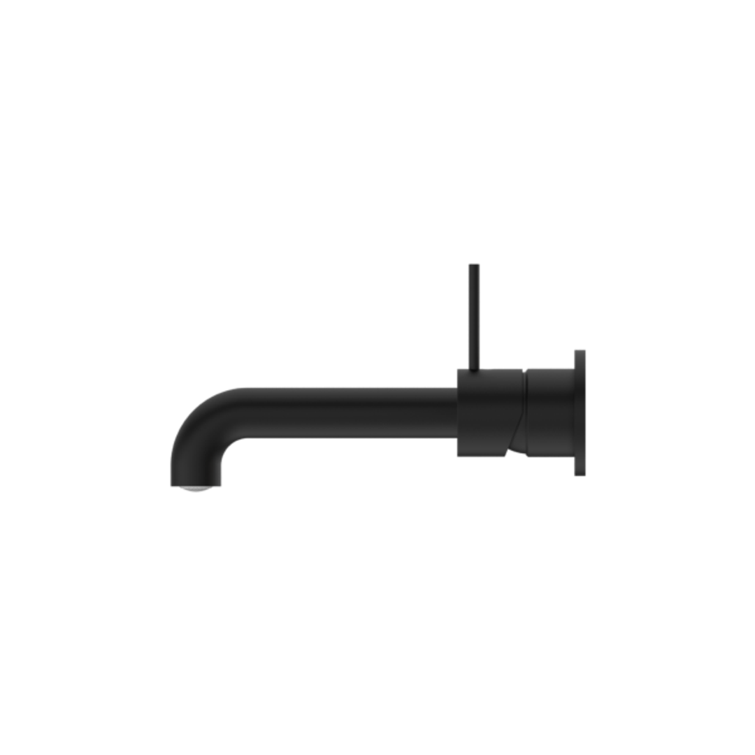 Nero Mecca Wall Basin Mixer Sep Bp Handle Up 160mm Sp Matte Black