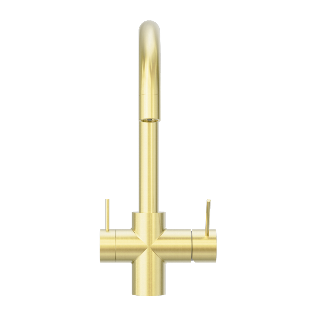 Nero Mecca 3 Way Filtered Mixer Tap Brushed Gold