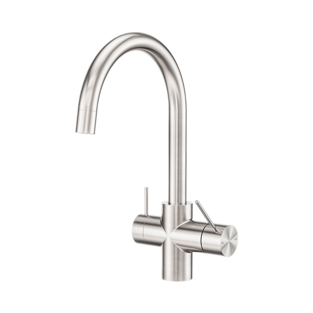 Nero Mecca 3 Way Filtered Mixer Tap Brushed Nickel