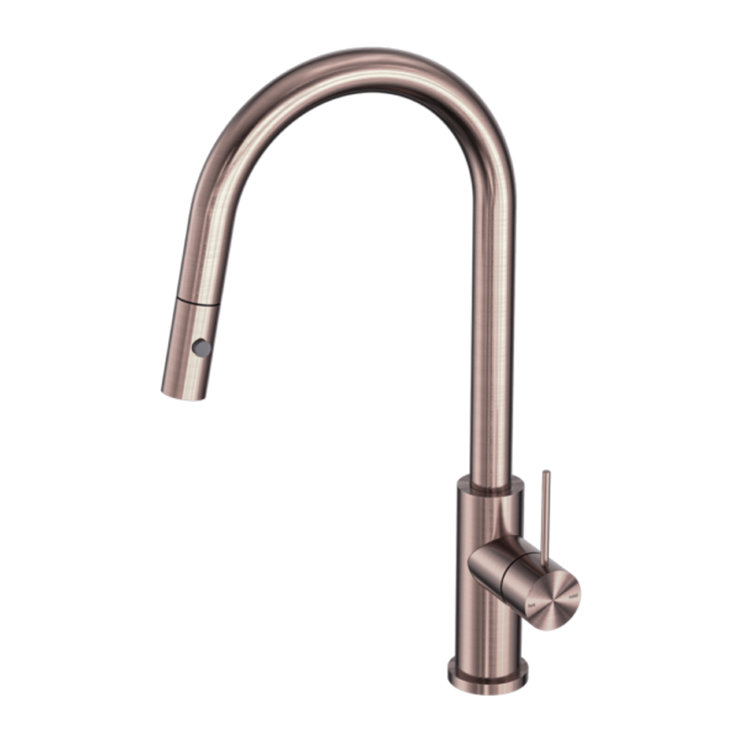 Nero Mecca Pull Out Sink Mixer With Vegie Spray Function - Brushed Bronze