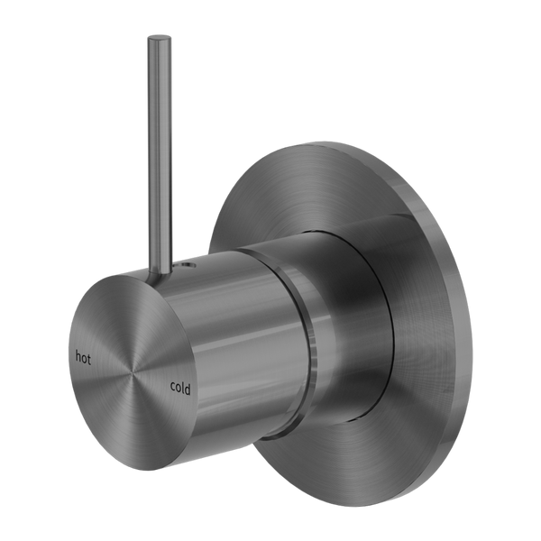 Nero Mecca Shower Mixer Handle Up Gun Metal