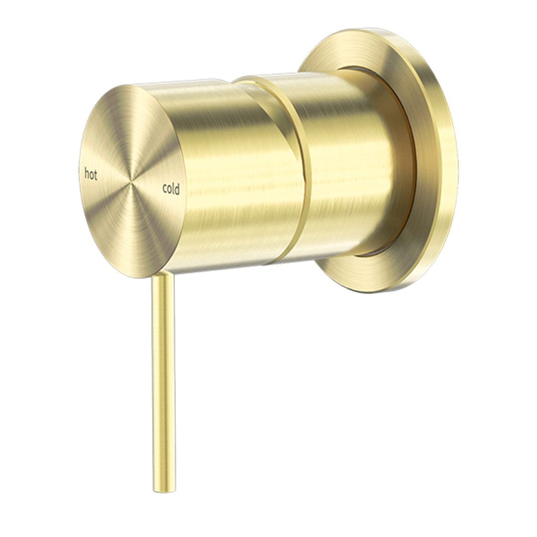 Nero Mecca Shower Mixer 60mm Plate Brushed Gold