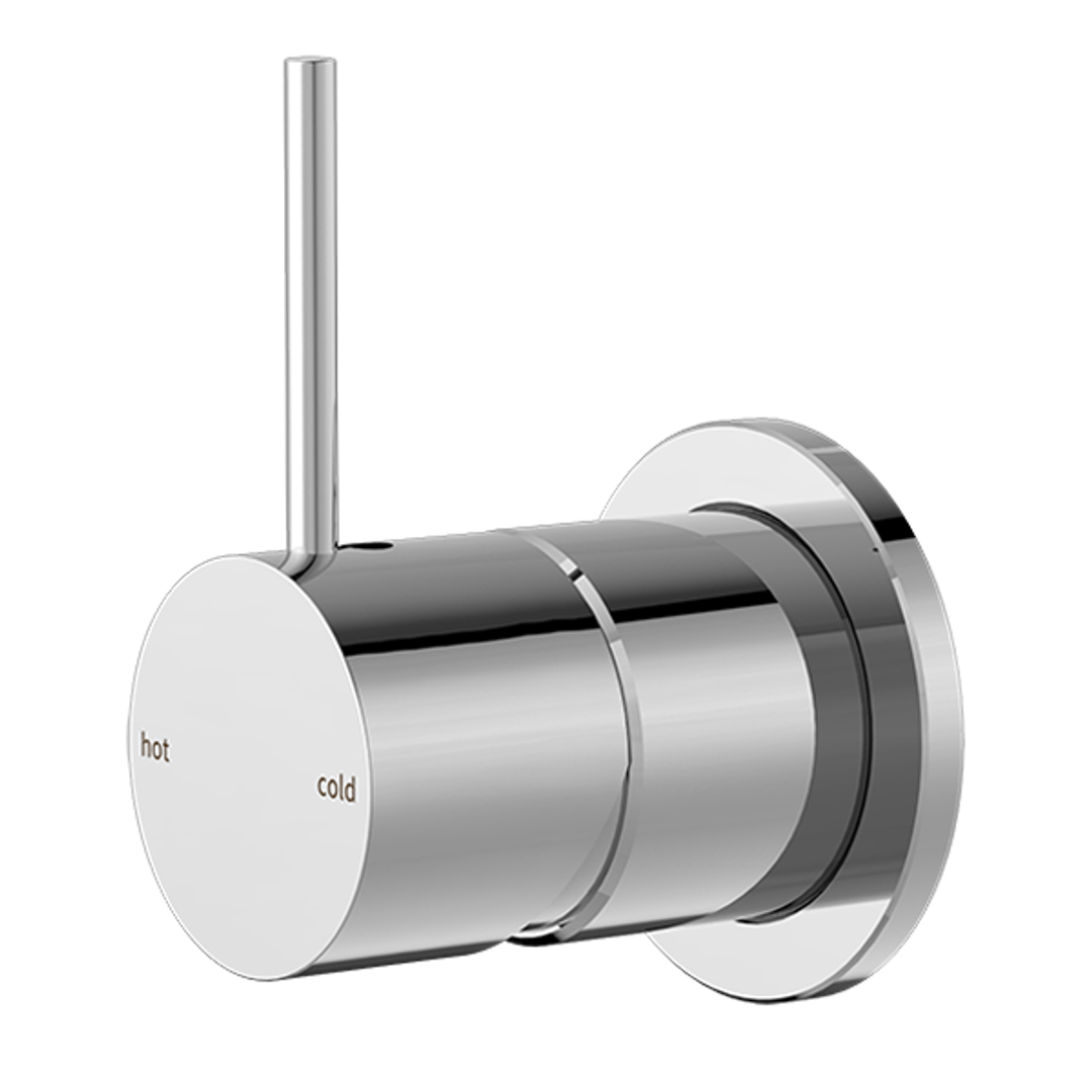 Nero Mecca Shower Mixer 60mm Handle Up Plate - Chrome