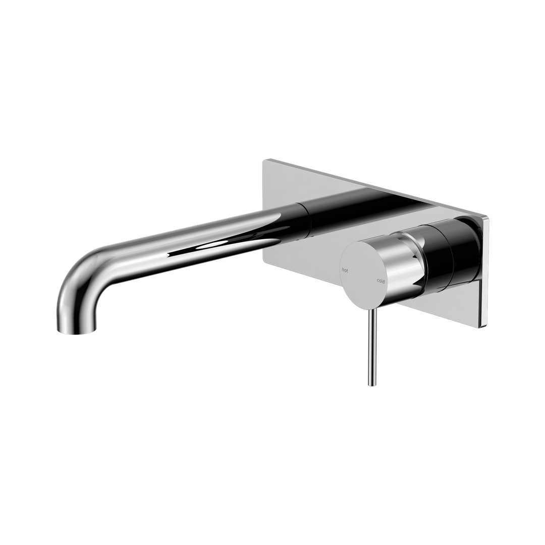 Nero Mecca Wall Basin/Bath Mixer 120Mm Chrome