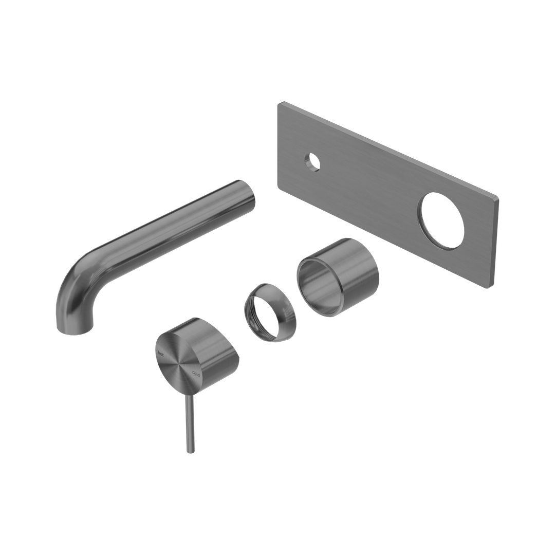 Nero Mecca Wall Basin/Bath Mixer 185Mm Trim Kits Only Gun Metal