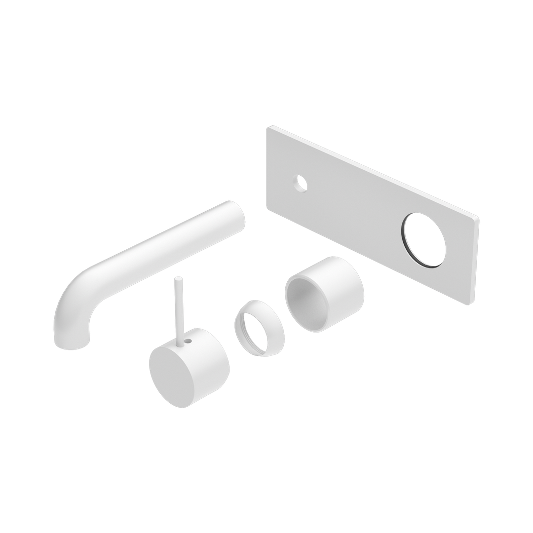 Nero Mecca Wall Basin/Bath Mixer Handle Up 160Mm Trim Kits Only Matte White