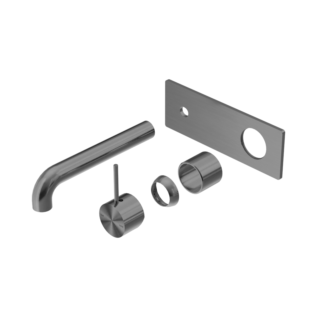 Nero Mecca Wall Basin/Bath Mixer Handle Up 260Mm Trim Kits Only Gun Metal