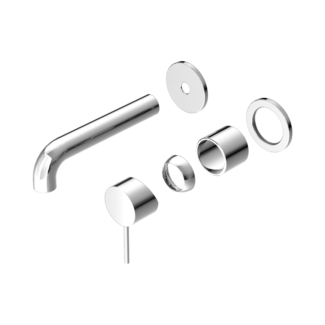 Nero Mecca Wall Basin/Bath Mixer Separate Back Plate 120Mm Trim Kits Only Chrome