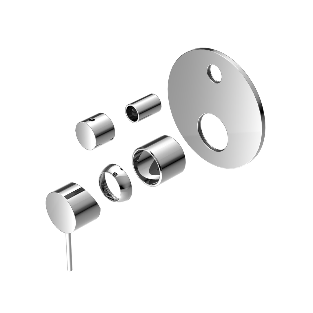 Nero Mecca Shower Mixer With Divertor Trim Kits Only Chrome