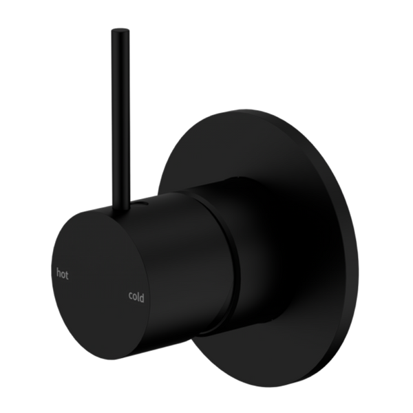 Nero Mecca Shower Mixer Handle Up Matt Black