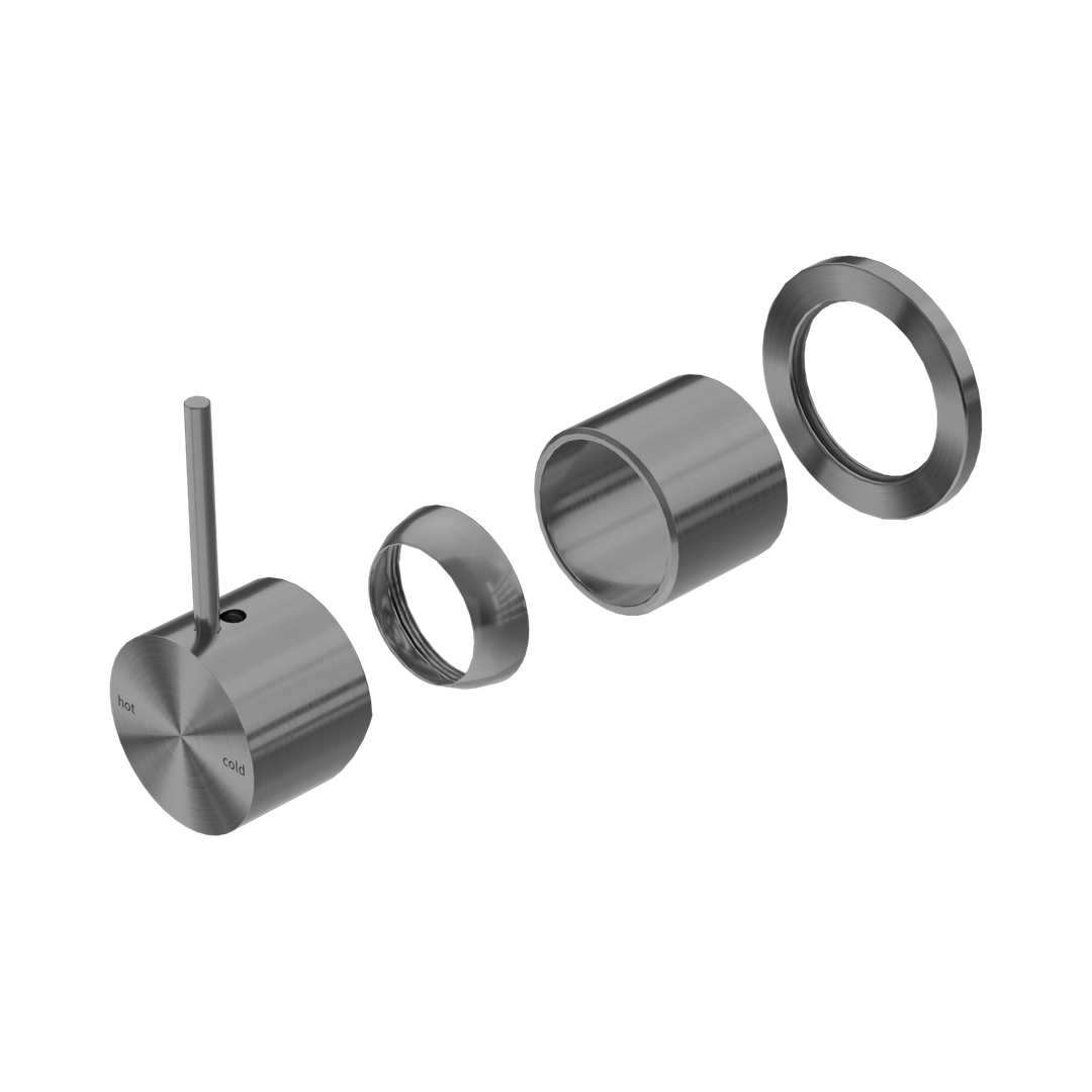 Nero Mecca Shower Mixer 60Mm Handle Up Plate Trim Kits Only Gun Metal