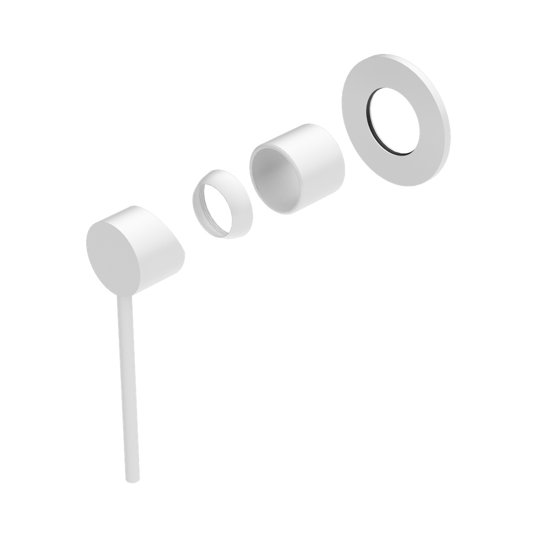 Nero Mecca Care Shower Mixer Trim Kits Only Matte White