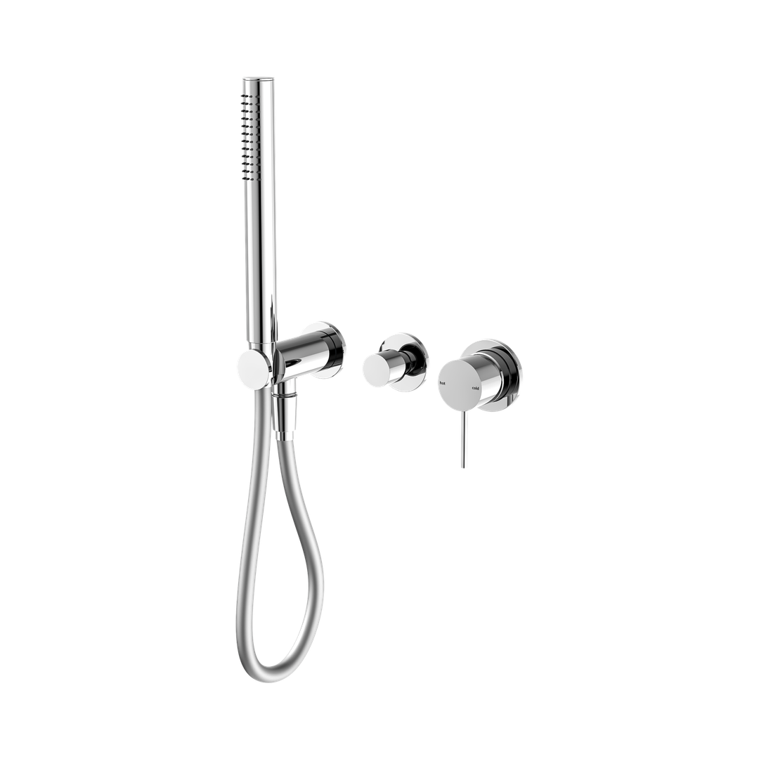 Nero Mecca Shower Mixer Diverter System Separate Back Plate Chrome