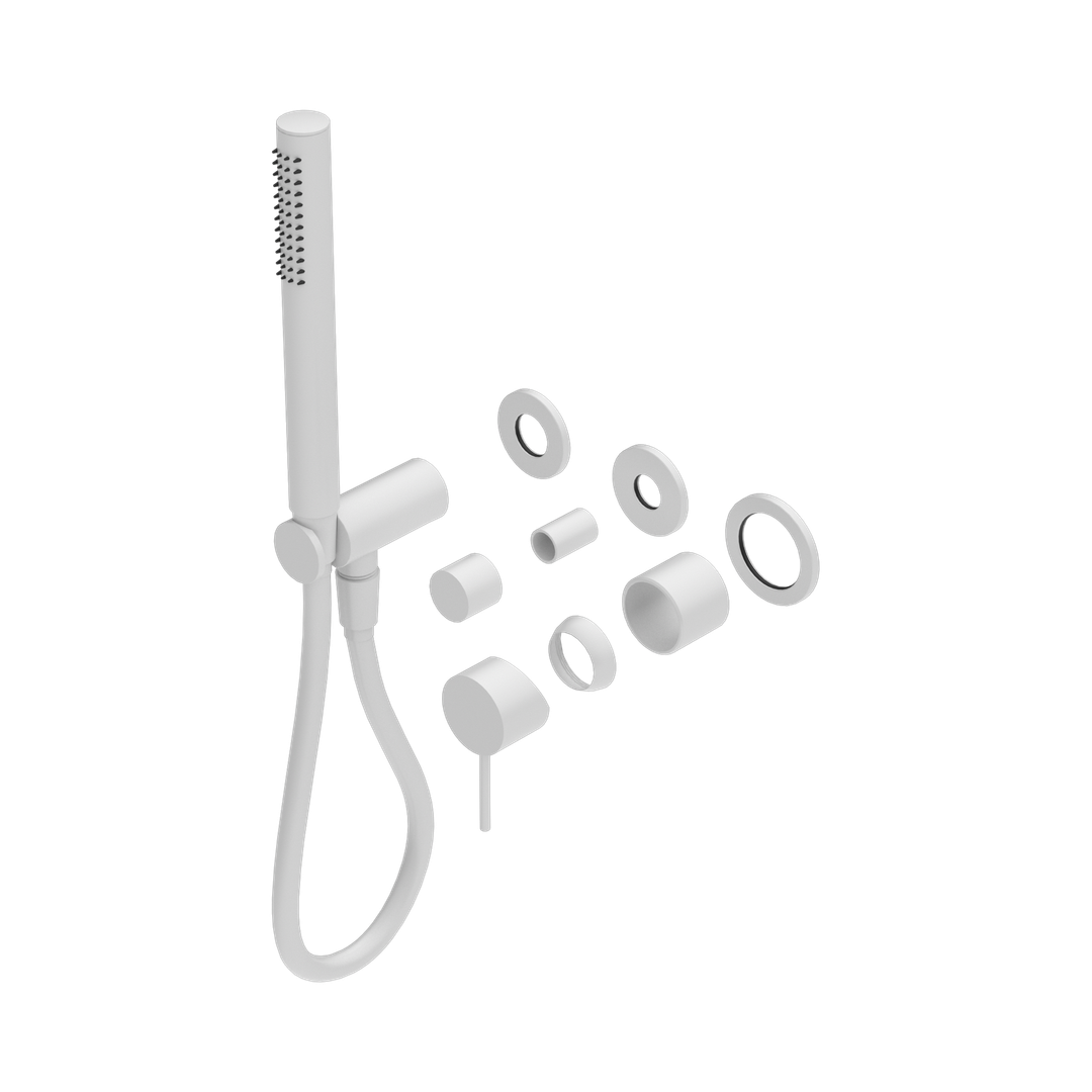 Nero Mecca Shower Mixer Diverter System Separate Back Plate Trim Kits Only Matte White