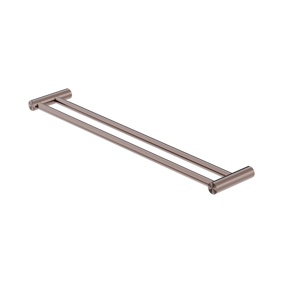 Nero New Mecca Double Towel Rail 600Mm Brushed Bronze