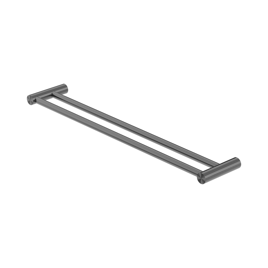 Nero New Mecca Double Towel Rail 600Mm Gun Metal
