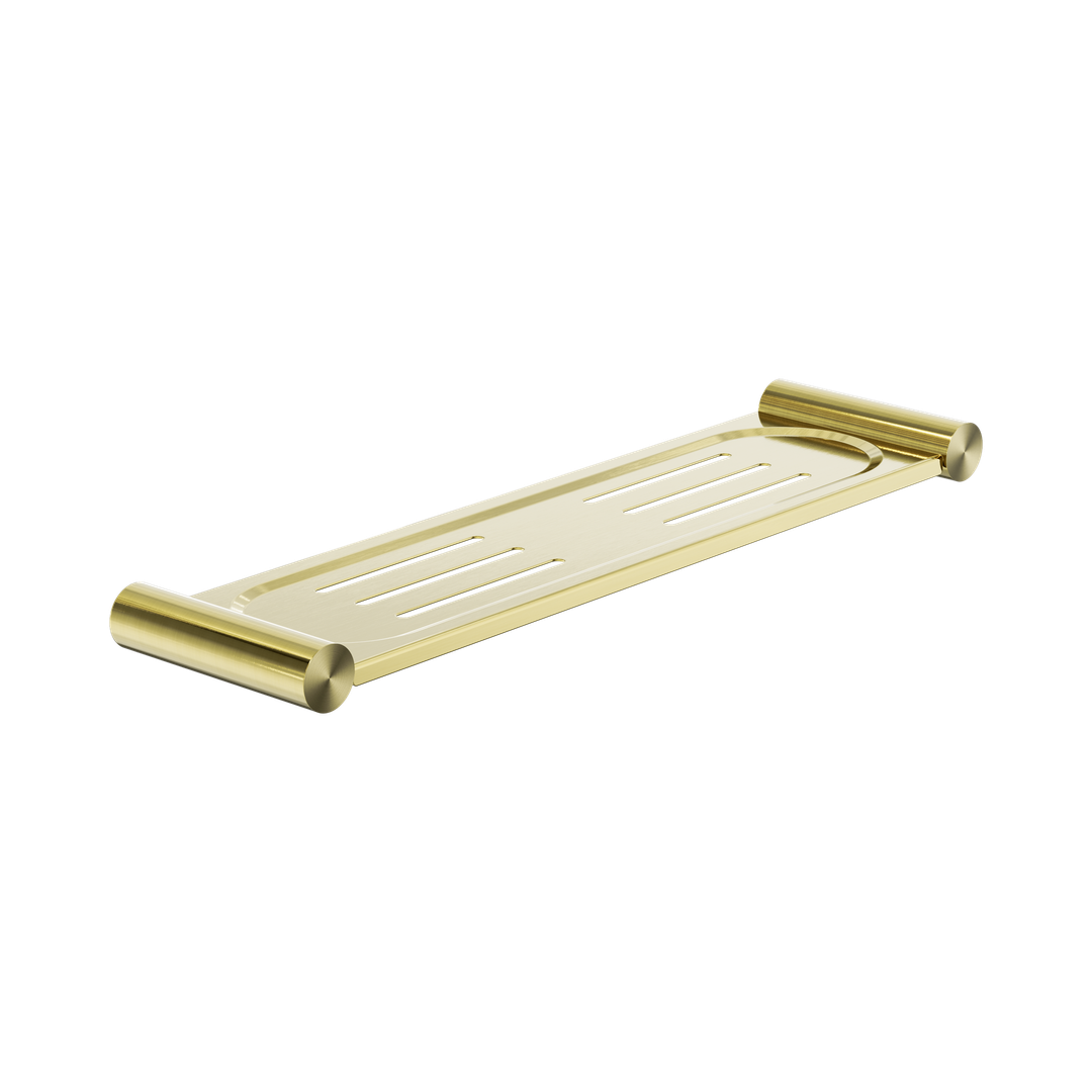 Nero Mecca Metal Shower Shelf Brushed Gold