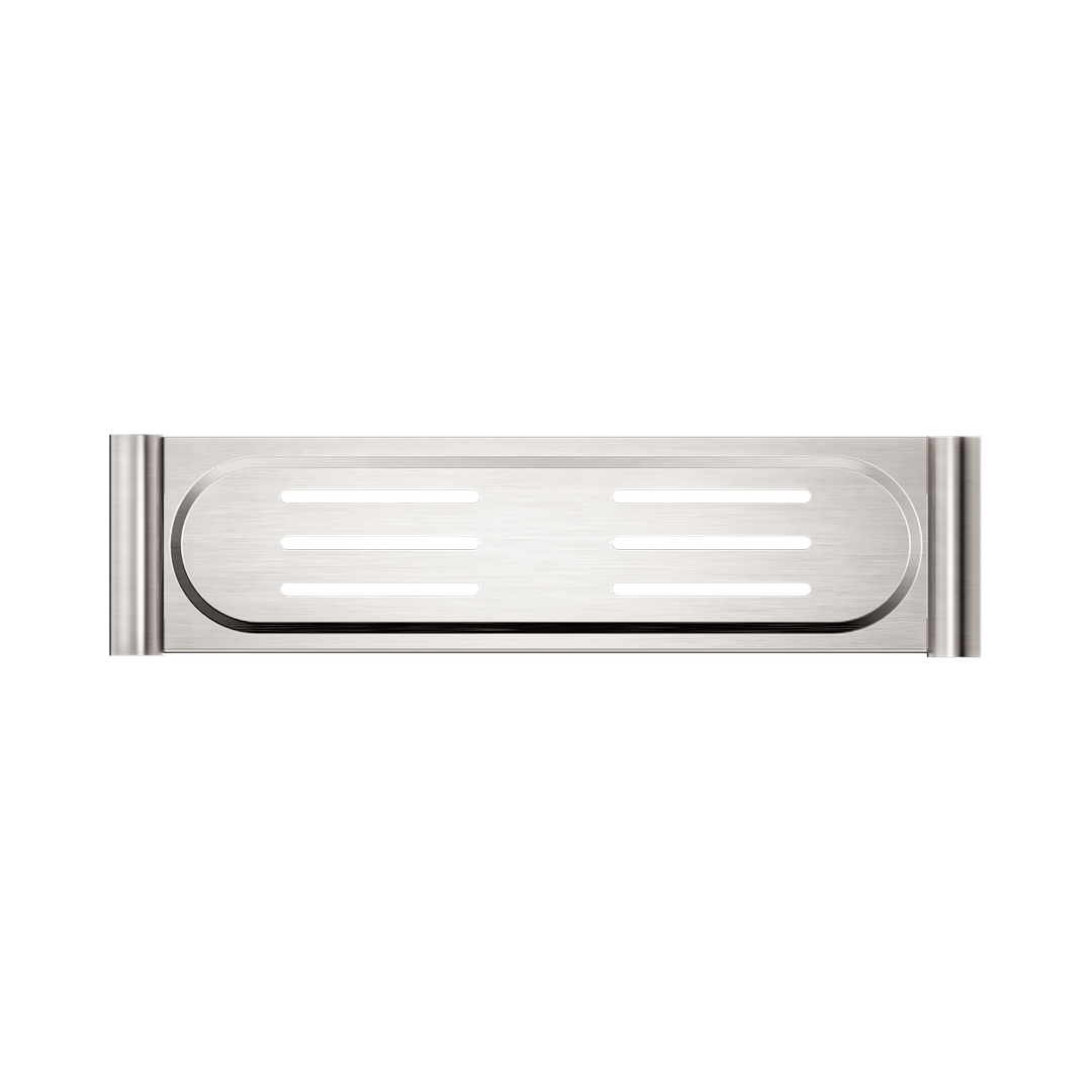 Nero Mecca Metal Shower Shelf Brushed Nickel