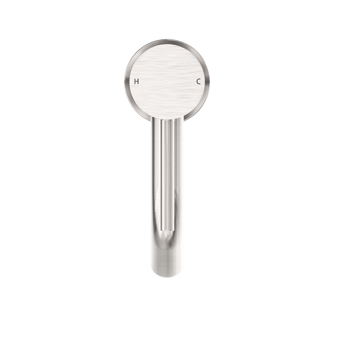 Nero Dolce Basin Mixer Stylish Spout Brushed Nickel