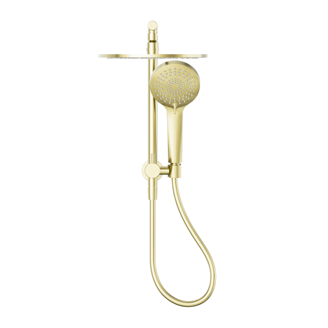 Nero Mecca 2 In 1 Twin Shower Brushed Gold
